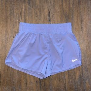 Like new! Lilac Nike Dri Fit Shorts. Size M.